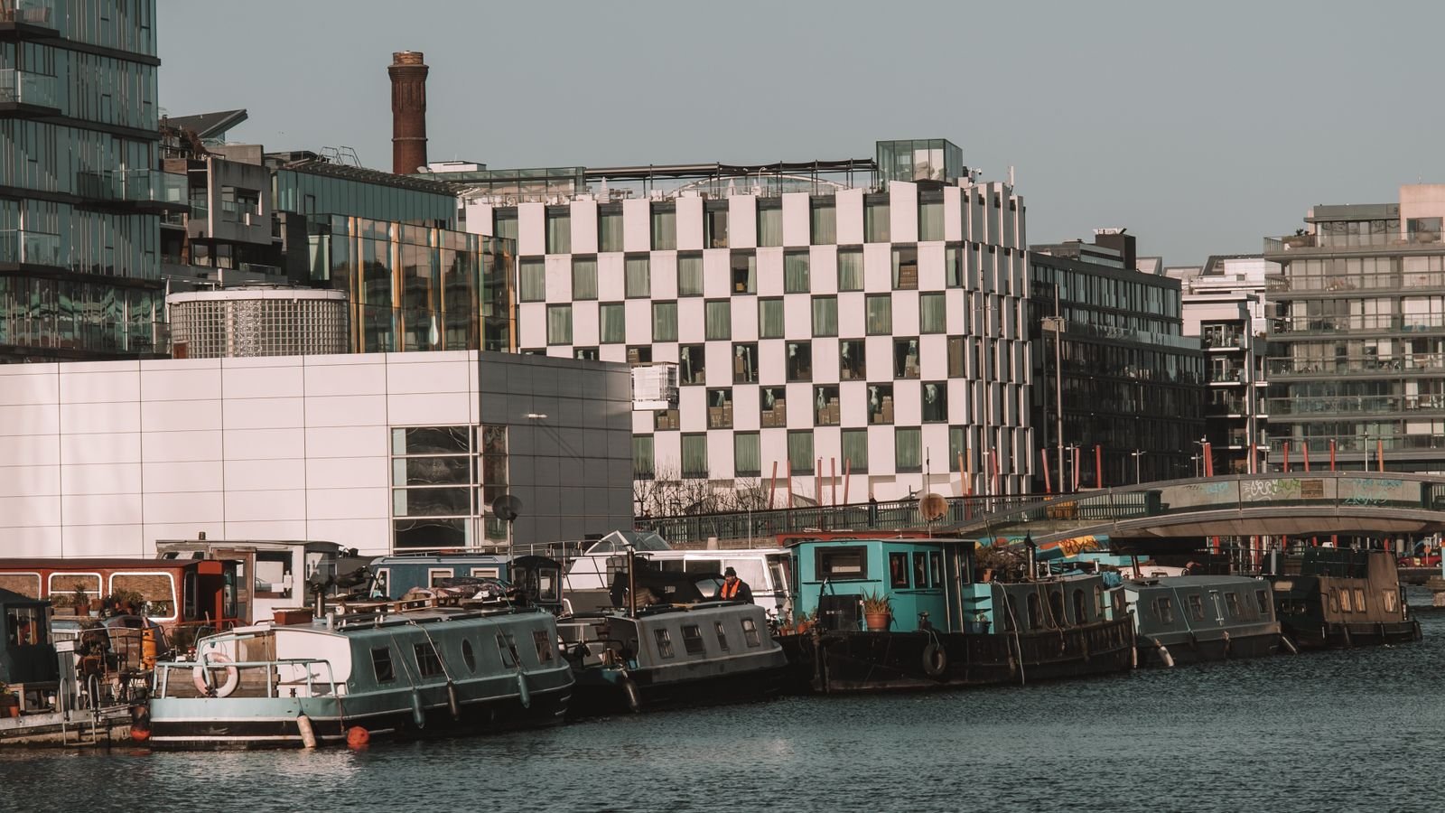 Contemporary waterfront apartments at Grand Canal Dock, Dublin